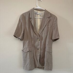 Zara Linen Blazer
